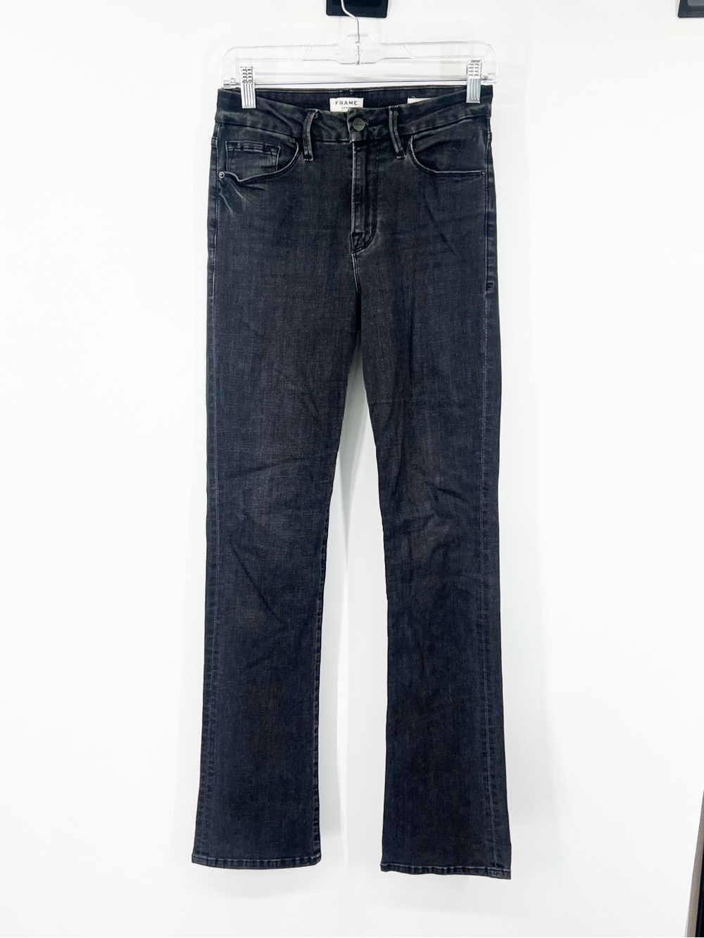 Frame Le Mini Boot Jeans in Tierra High Rise